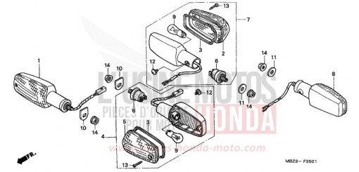 BLINKER (2) CB600F21 de 2001